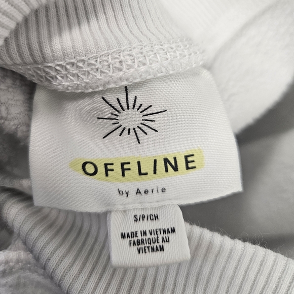 Aerie Offline Sweatshirt Twist Back Or Front White Small - Picture 6 of 6